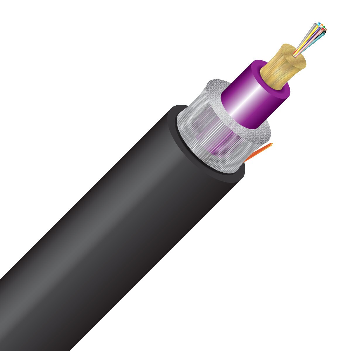 SSF™ 12 Strand OM4 Rugged Micro Distribution Indoor/Outdoor - Bulk per Ft.